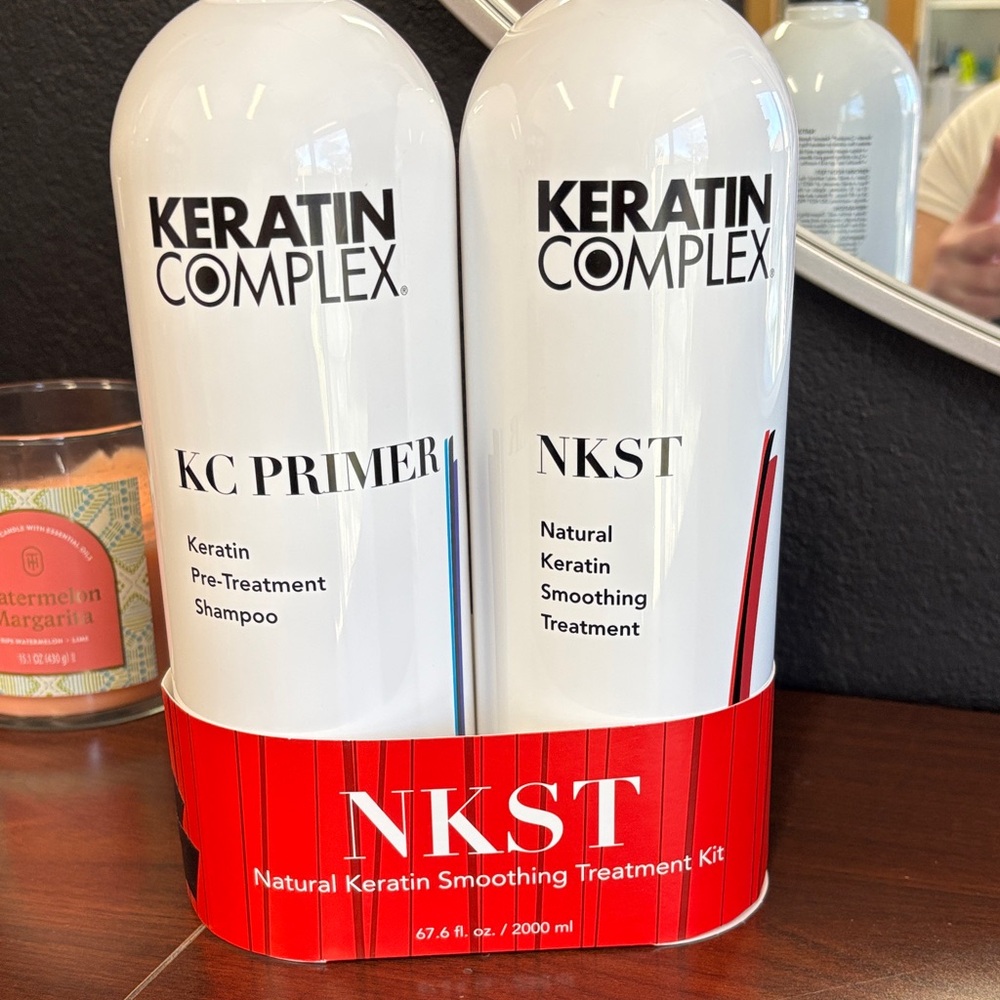 NWT Natural Keratin Smoothing Treatment Kit - White 67oz